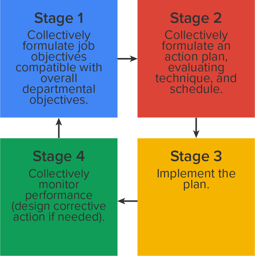 The Management by Objective (MBO) Process.