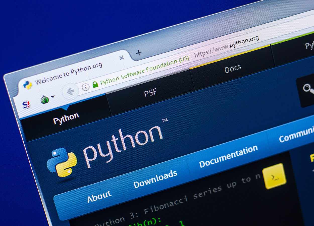 The Python website.
