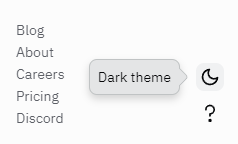 Dark theme icon