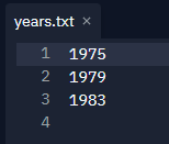 Replit screenshot of names.txt file with multiple strings.