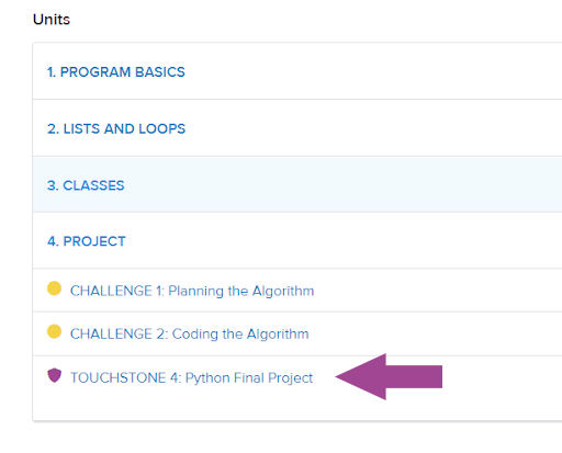 The Touchstone location within the Unit 4 Project.