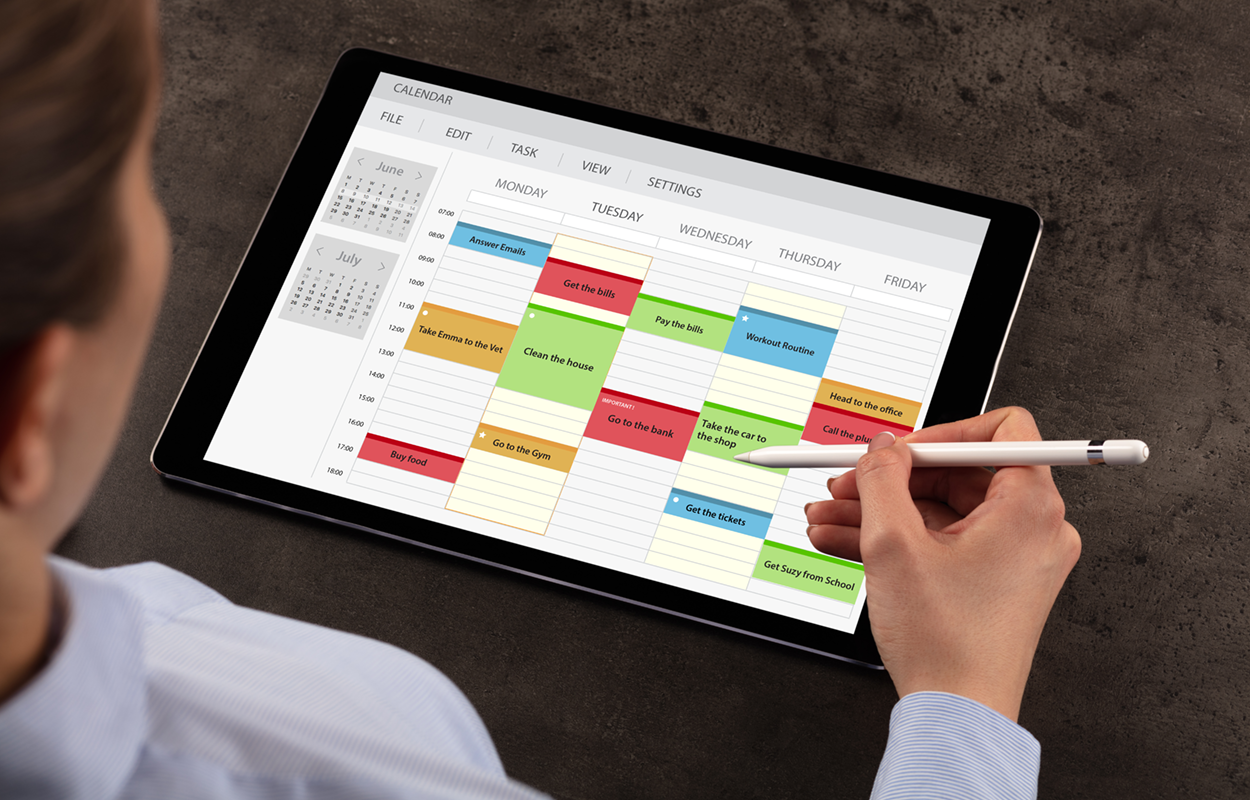 A personal Google Calendar for March 2021; the week of March seventh through March thirteenth is appearing