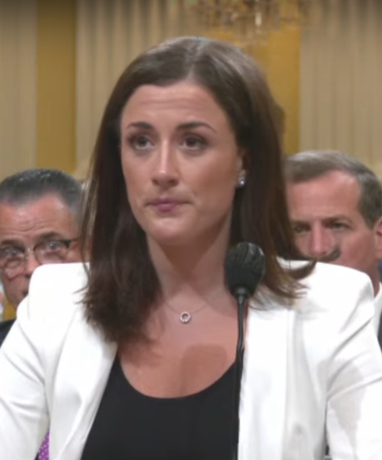 A photo of Cassidy Hutchinson.