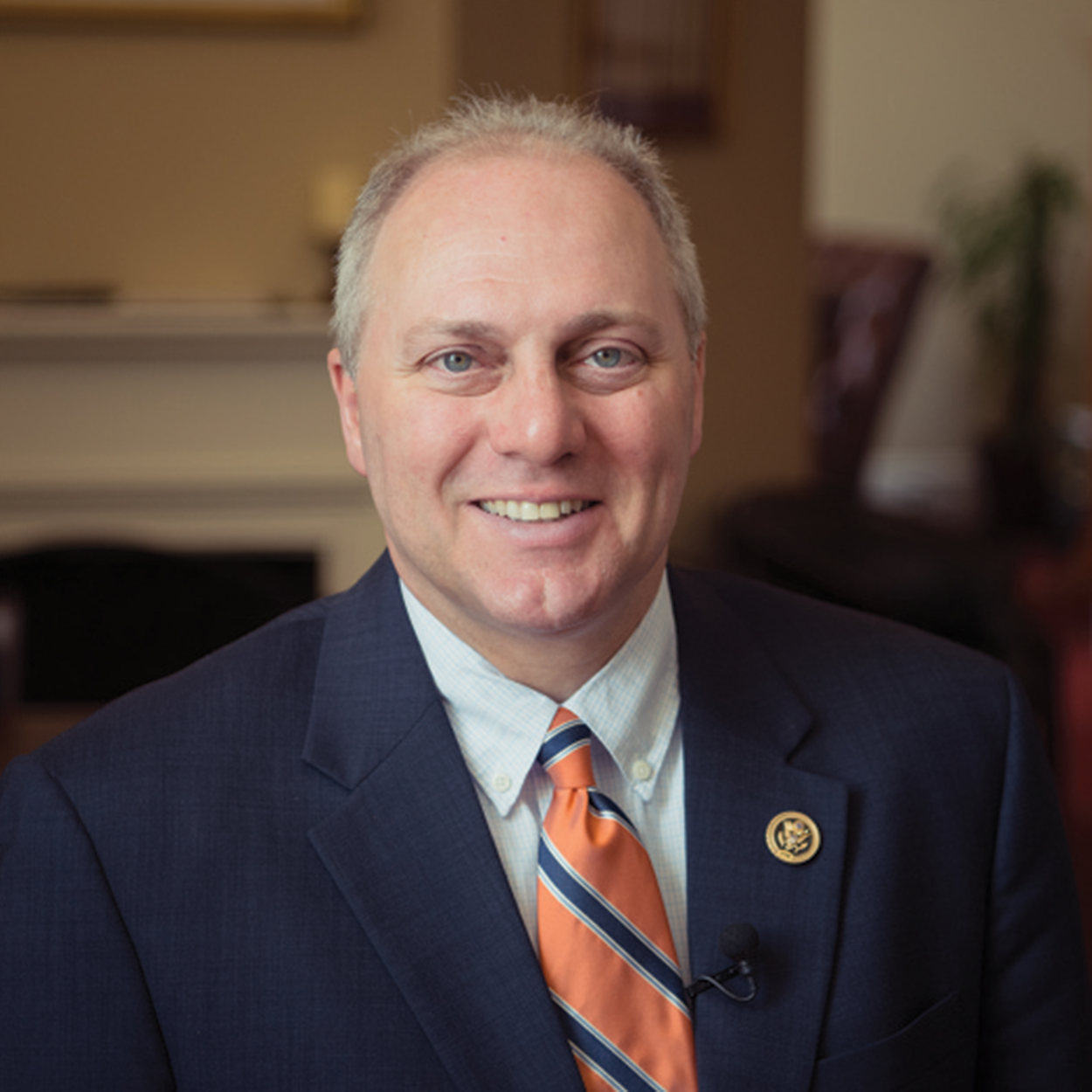 (Figure 1) The most expensive House race in 2020 was that of House minority whip Steve Scalise, who ran unopposed. He used the money to travel the country helping other Republican candidates in their own races. Credit: US House Office of Photography A headshot of Steve Scalise.