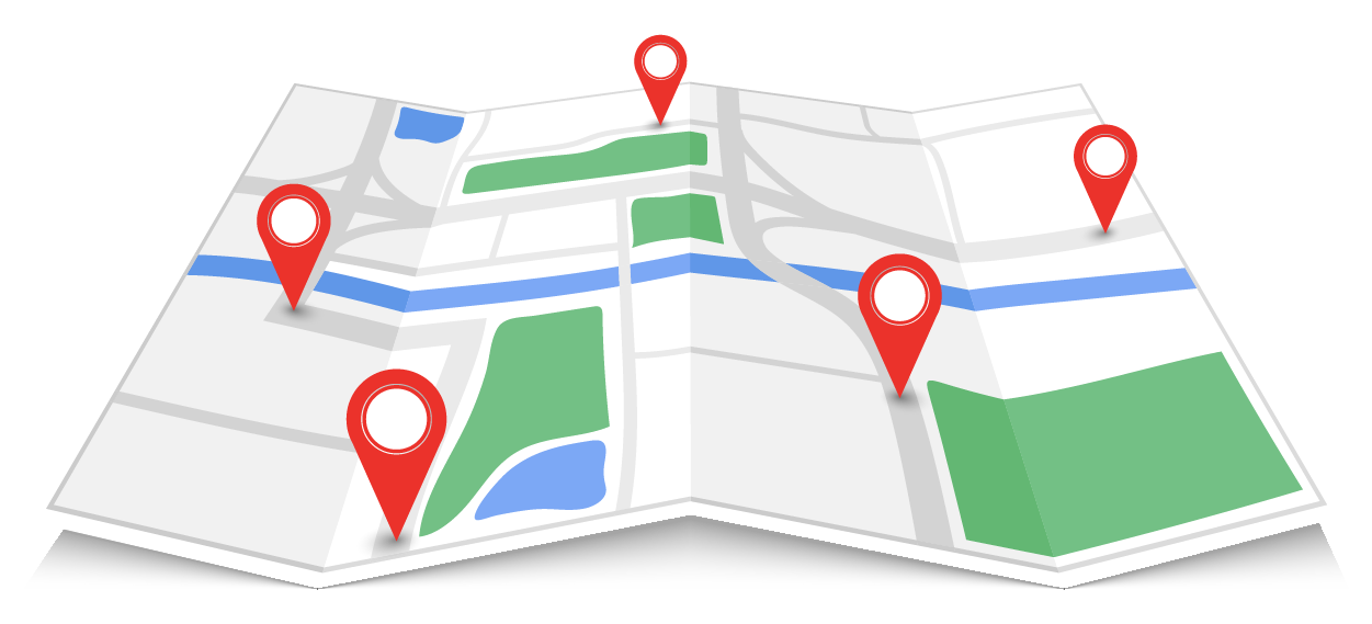 An image of a folded up road map.