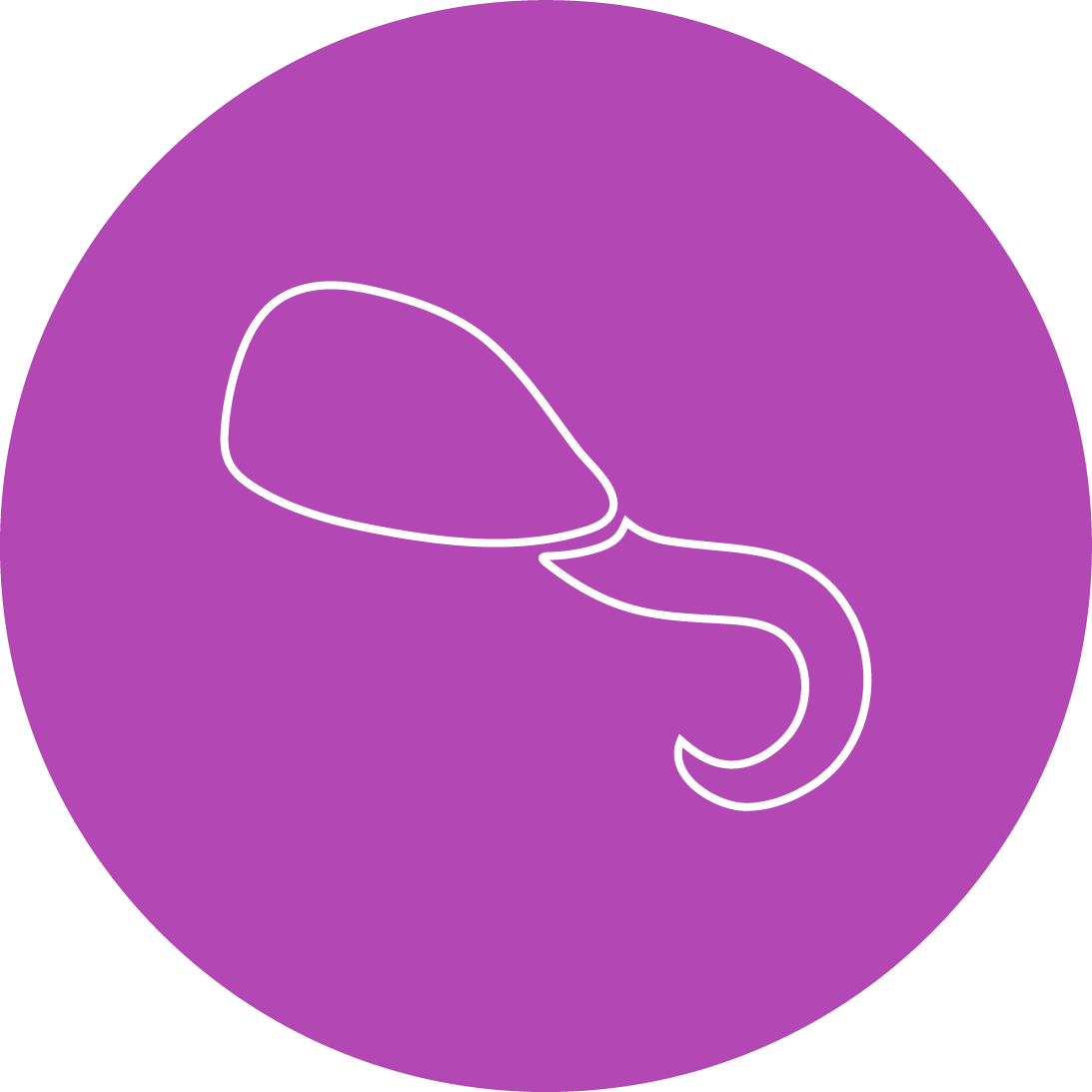 Violet circle with a brachiopod icon in the middle.