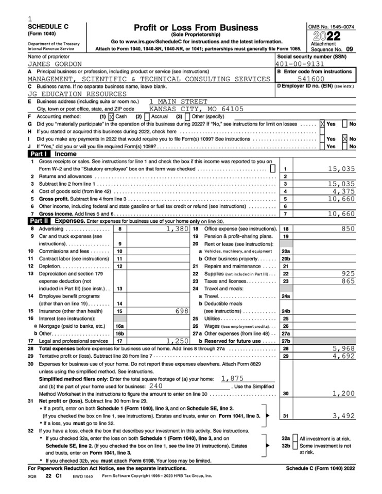 Simplified Method Worksheed Form 8829 Home Office Expenses - Simplified and Actual Expense Methods Tutorial ...
