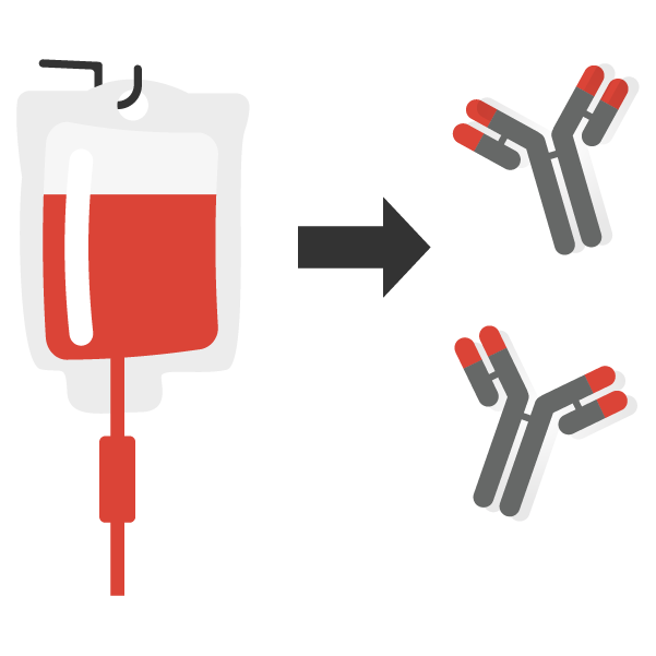 An illustration of a blood transfusion bag.
