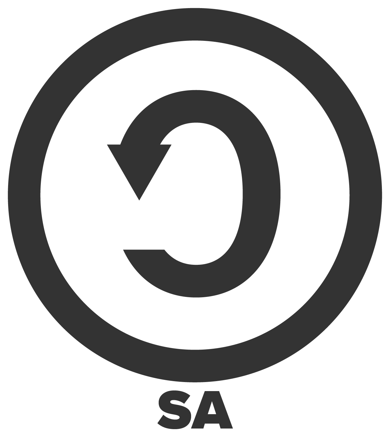 The share alike symbol.