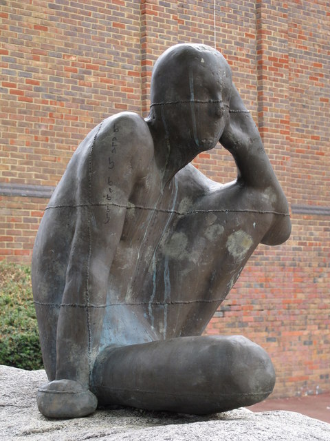 Learning to Listen - Antony Gormley's statue 