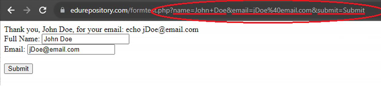 Data displayed in the navigation bar.