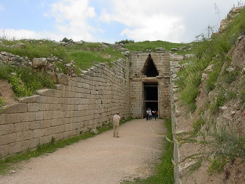 doorway that has a triangular top