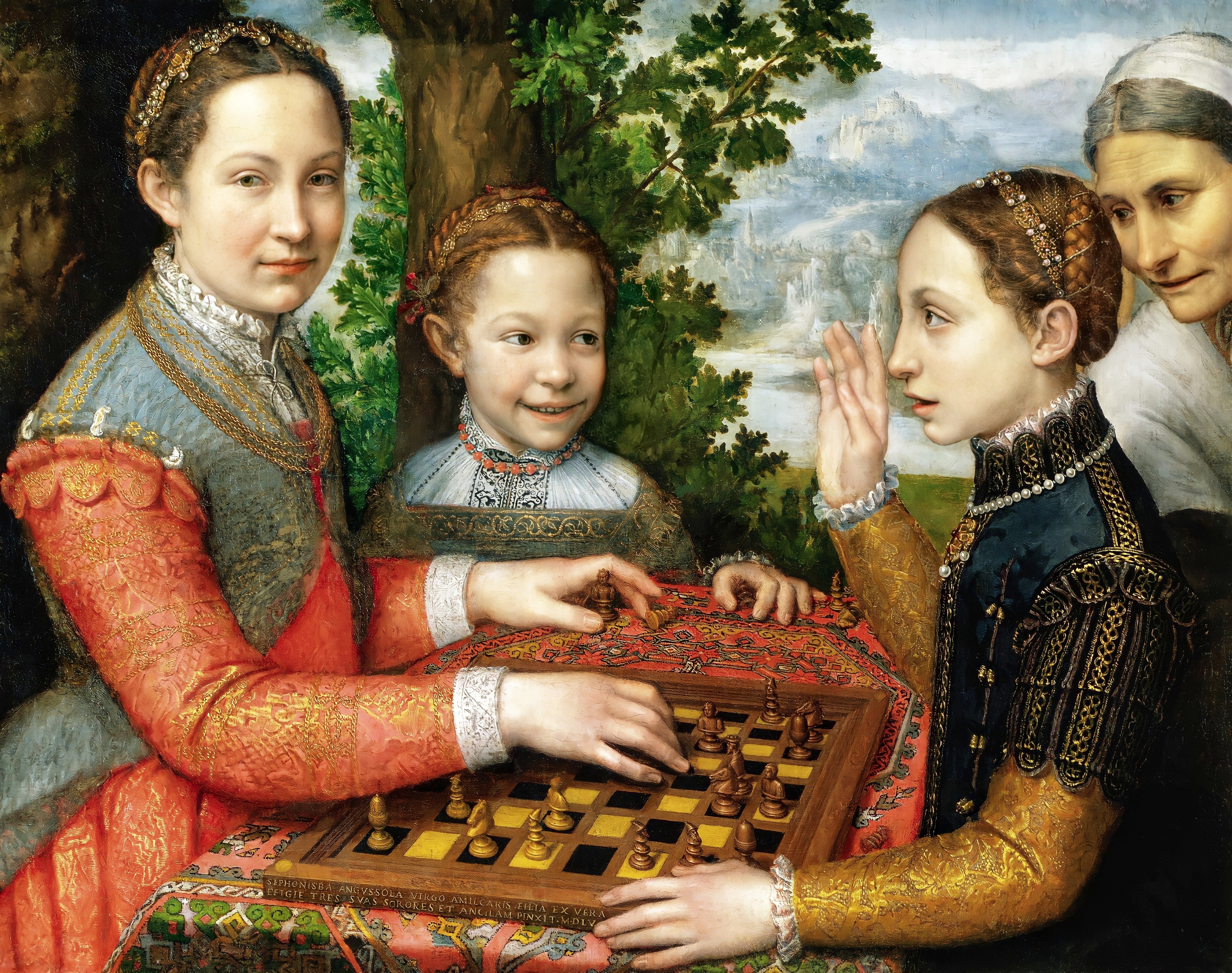 Sofonisba Anguissola (1535–1625) The Game of Chess National Museum in Poznań, Poland1555Oil on canvas