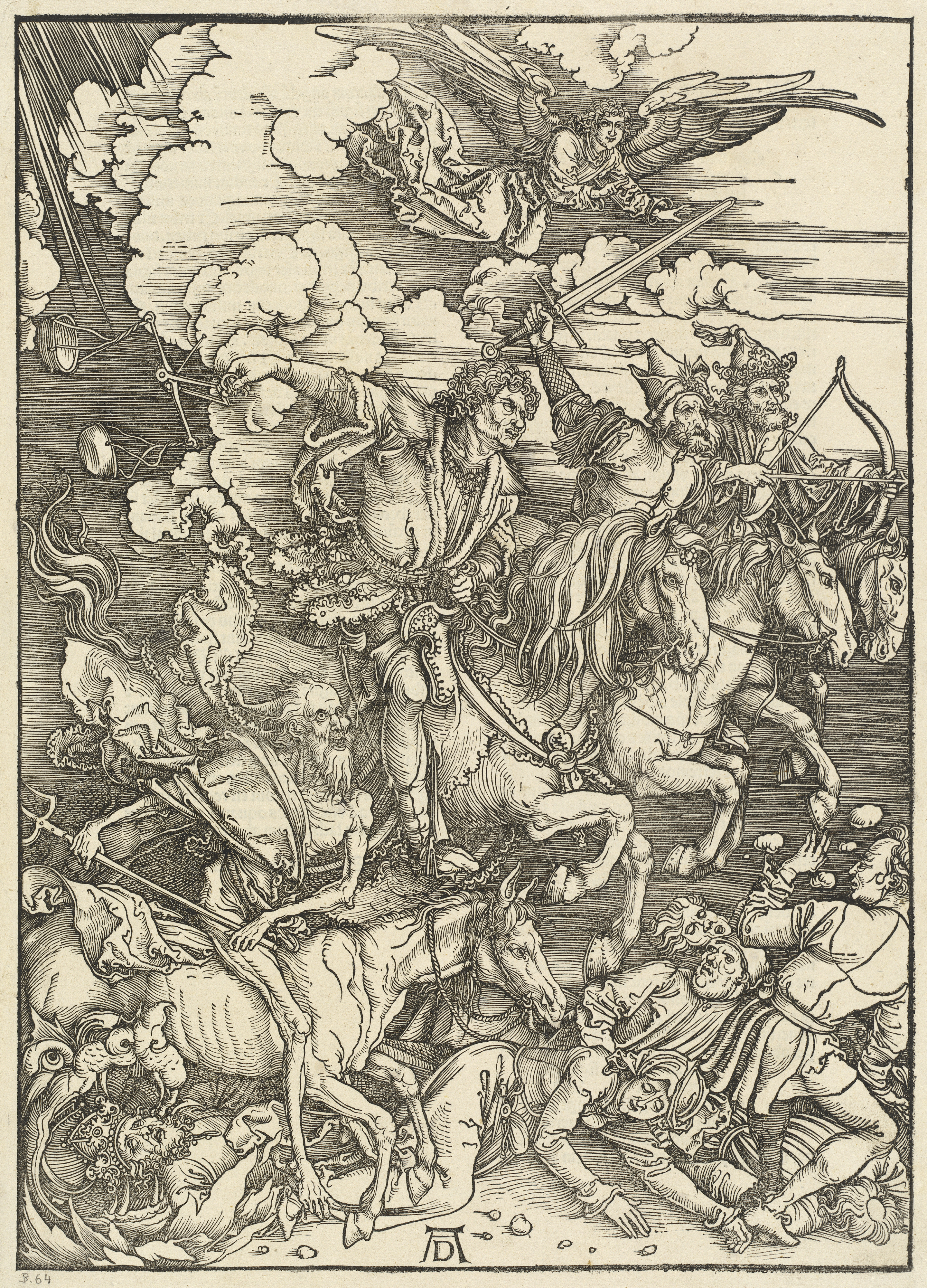 Albrecht Dürer (1471–1528) The Four Horsemen of the Apocalypse National Gallery of Art, Washington, DC 1498 Relief woodcut
