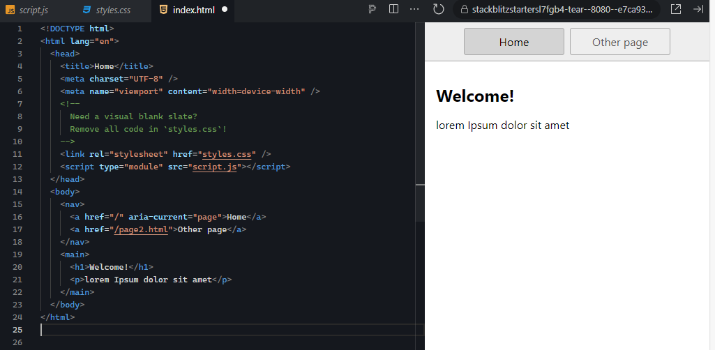 output panel now shows 