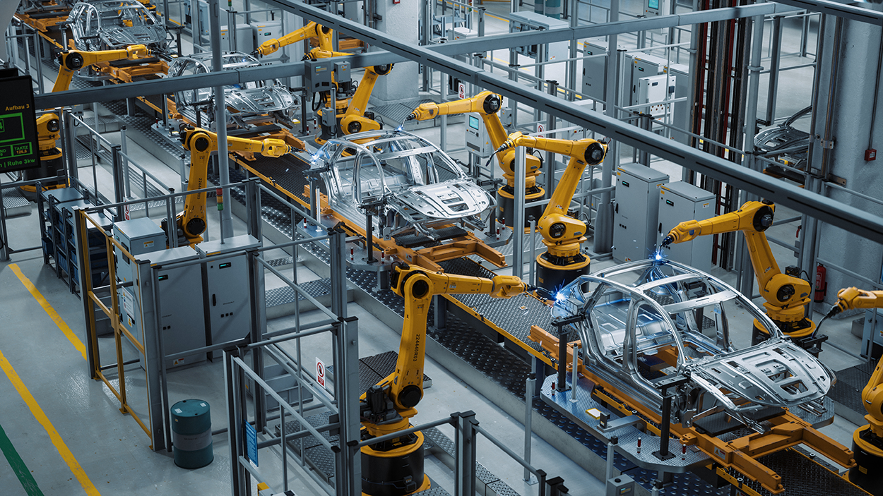 The future of operations management will probably include robotics and AI, but which decisions should be entrusted to machines? Robotic arms on an assembly line