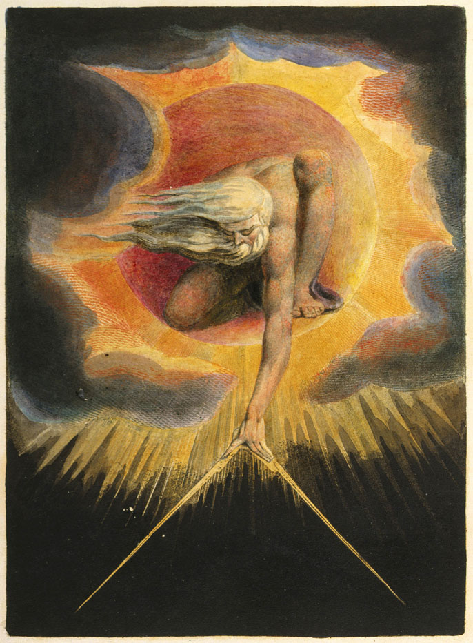 William Blake (1757–1827)Europe a Prophecy: Ancient of DaysBritish Museum, London1794Ink, watercolor, and oil on paper