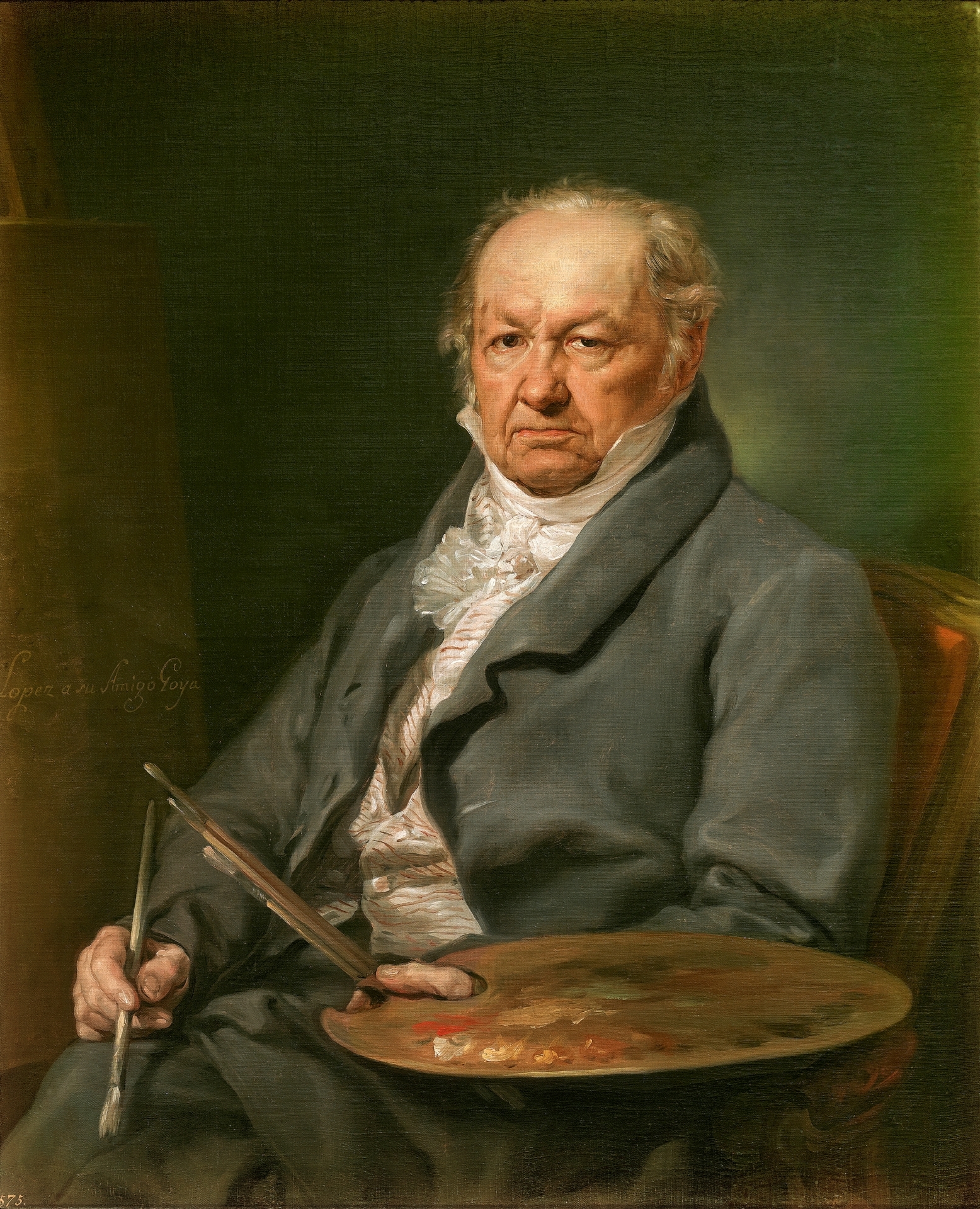 Vicente López Portaña (1772–1850)Portrait of Francisco de GoyaMuseo del Prado, Madrid1826Oil on canvas