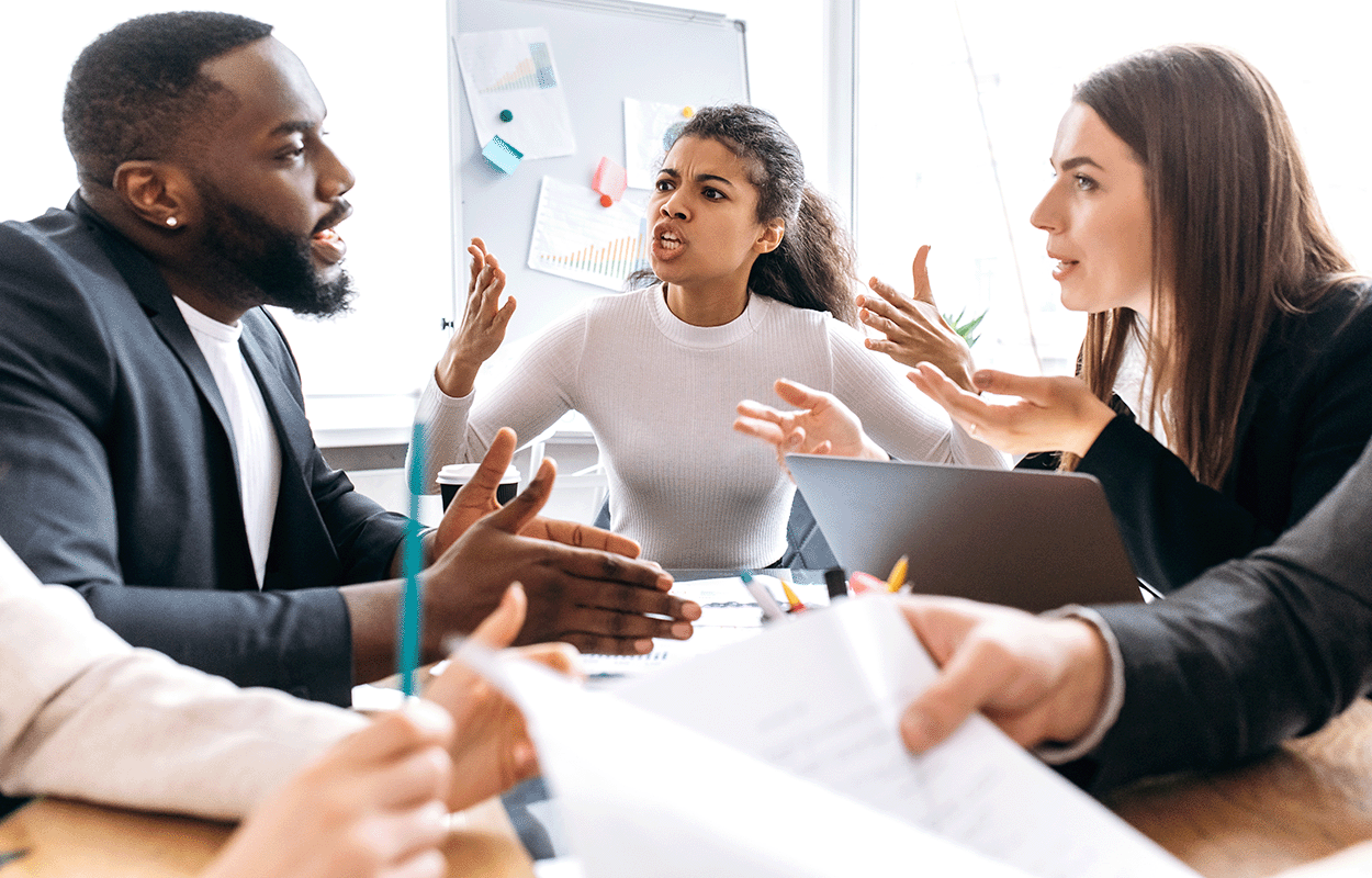 image of people arguing