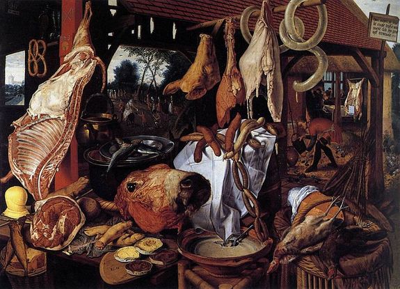 Butcher's Stall (also known as Meat Still Life) by Pieter Aertsen1551Oil on panel
