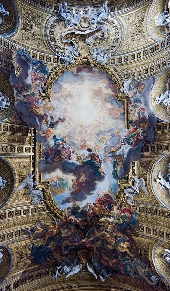 Triumph in the Name of Jesus by Giovanni Battista Gaulli1674-1679Fresco