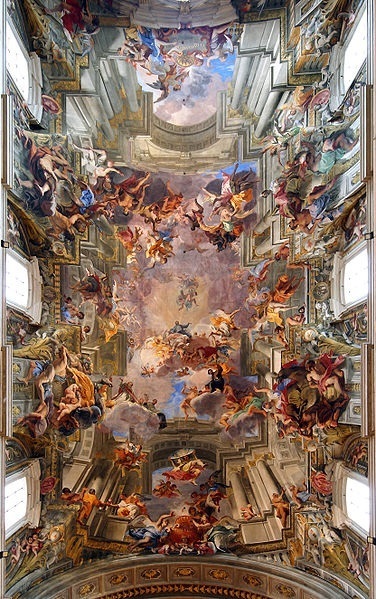 Glorification of St. Ignatius by Andrea Pozzo1685-1694Fresco