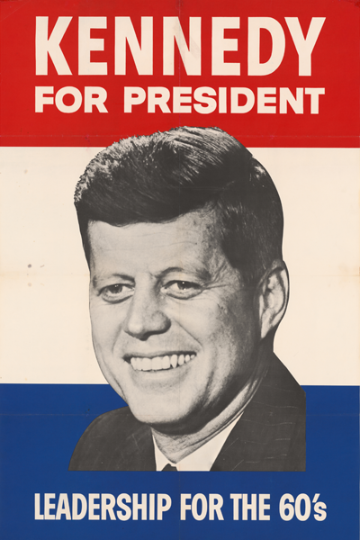 John F. Kennedy campaign poster