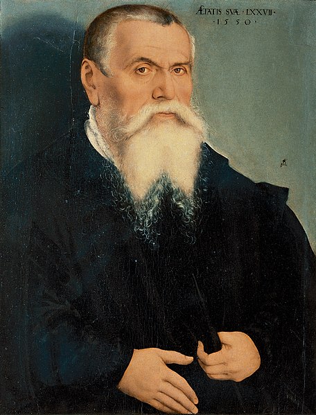 Self-portrait by Lucas Cranach1550Oil on panel