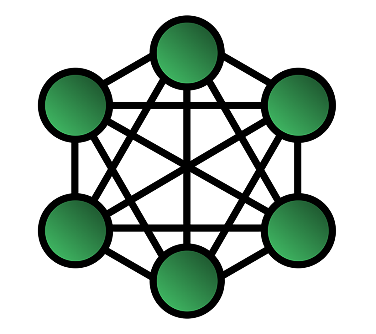 Mesh topology where devices interconnect with multiple paths, like a web.