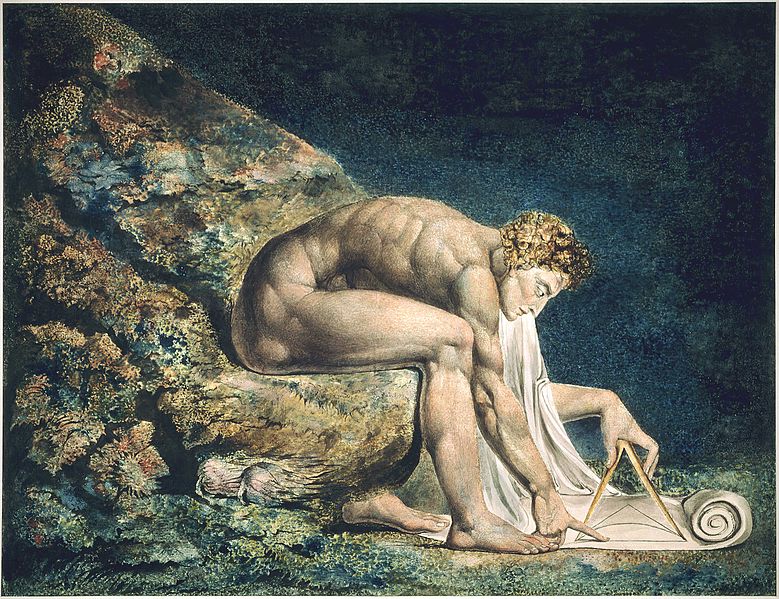 Newton by William Blake1804-1805Monotyping Newton by William Blake1804-1805Monotyping
