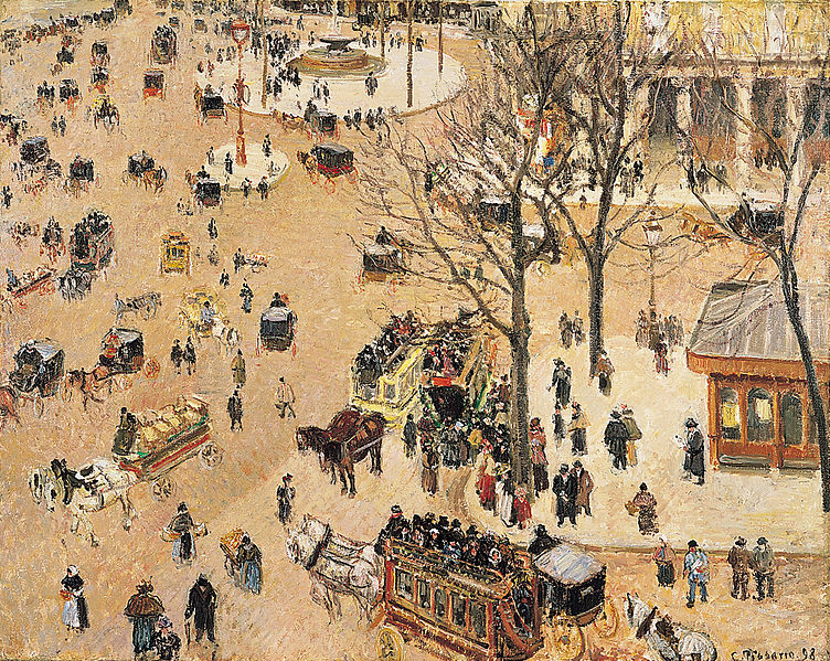 La Place du Théâtre Français by Camille Pissarro 1898Oil on canvas La Place du Théâtre Français by Camille Pissarro 1898Oil on canvas