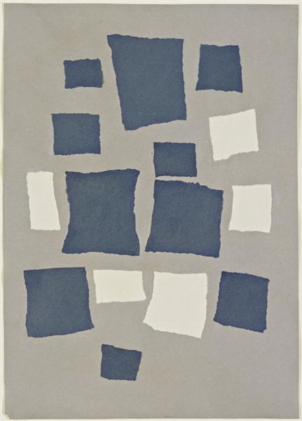 Collage Arranged According to the Laws of Chance by Jean Arp1917Collage