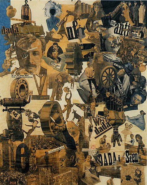 Cut with the Dada Kitchen Knife through the Last Weimer Beer-Belly Cultural Epoch in Germany by Hannah Höch1919Collage