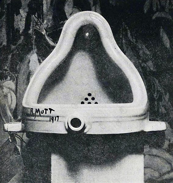 Fountain by Marcel Duchamp1917Porcelain and enamel paint