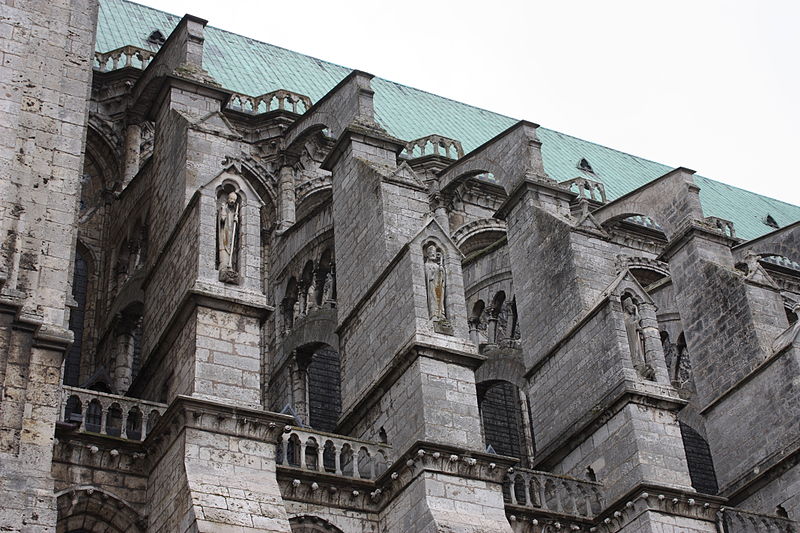 Flying buttress at Chartres Cathedral