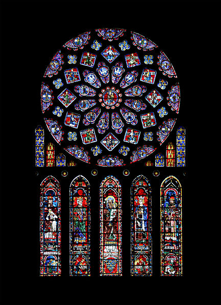 Rose window at Chartres Cathedral