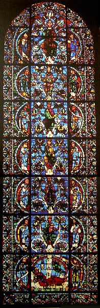 Jesse Tree window at Chartres Cathedral