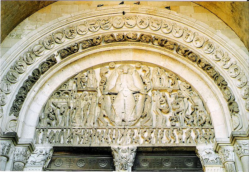 Western entrance to Autun Cathedral1120-1146 ADAutun, France