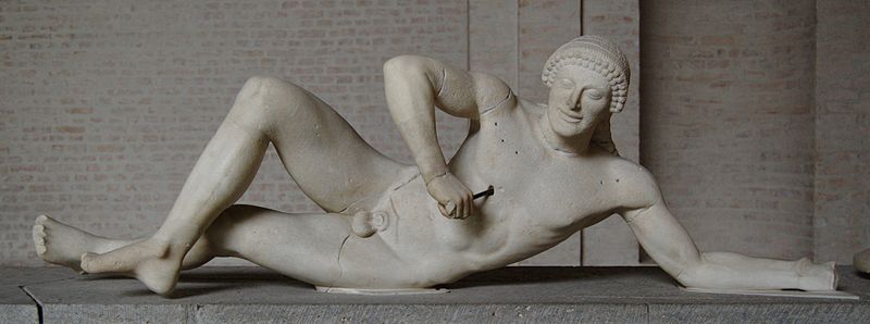 The Dying Warrior (from west pediment of Temple of Aphaia500-490 BCMarble The Dying Warrior (from west pediment of Temple of Aphaia500-490 BCMarble