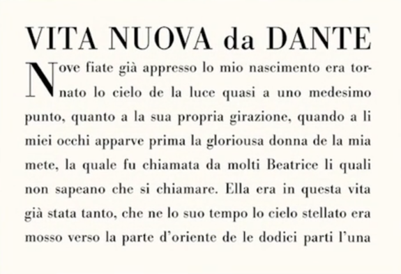 Dante's La Vita