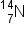 straight N presubscript 7 presuperscript 14