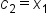 c subscript 2 equals x subscript 1