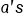 a apostrophe s